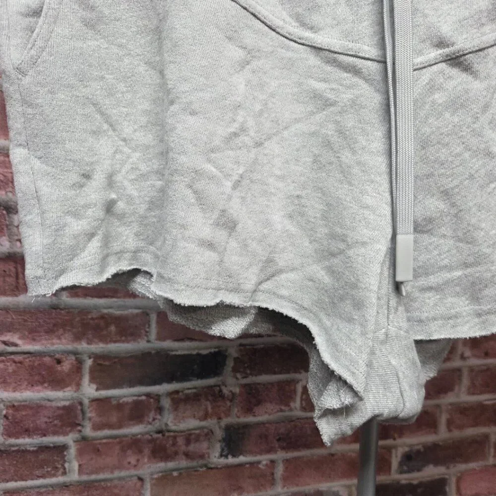 JoyLab Grey Fleece Shorts XXL High Rise‎ French Terry Relaxed Fit Drawstring